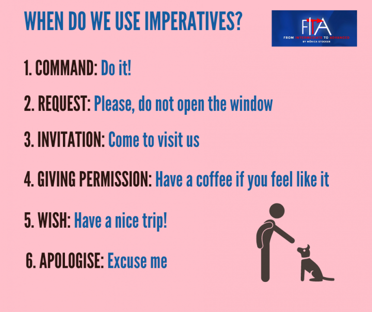 Imperatives. Fita course lesson 10 - El Blog para Aprender Inglés